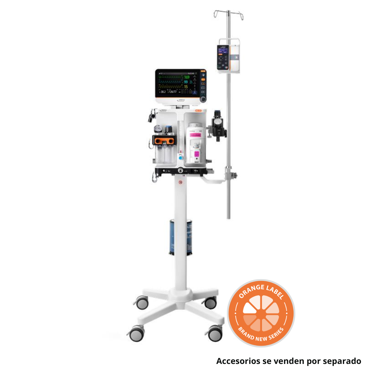 Torre de Anestesia Veterinaria 3X Edición Naranja - Marca Mindray Animal Care