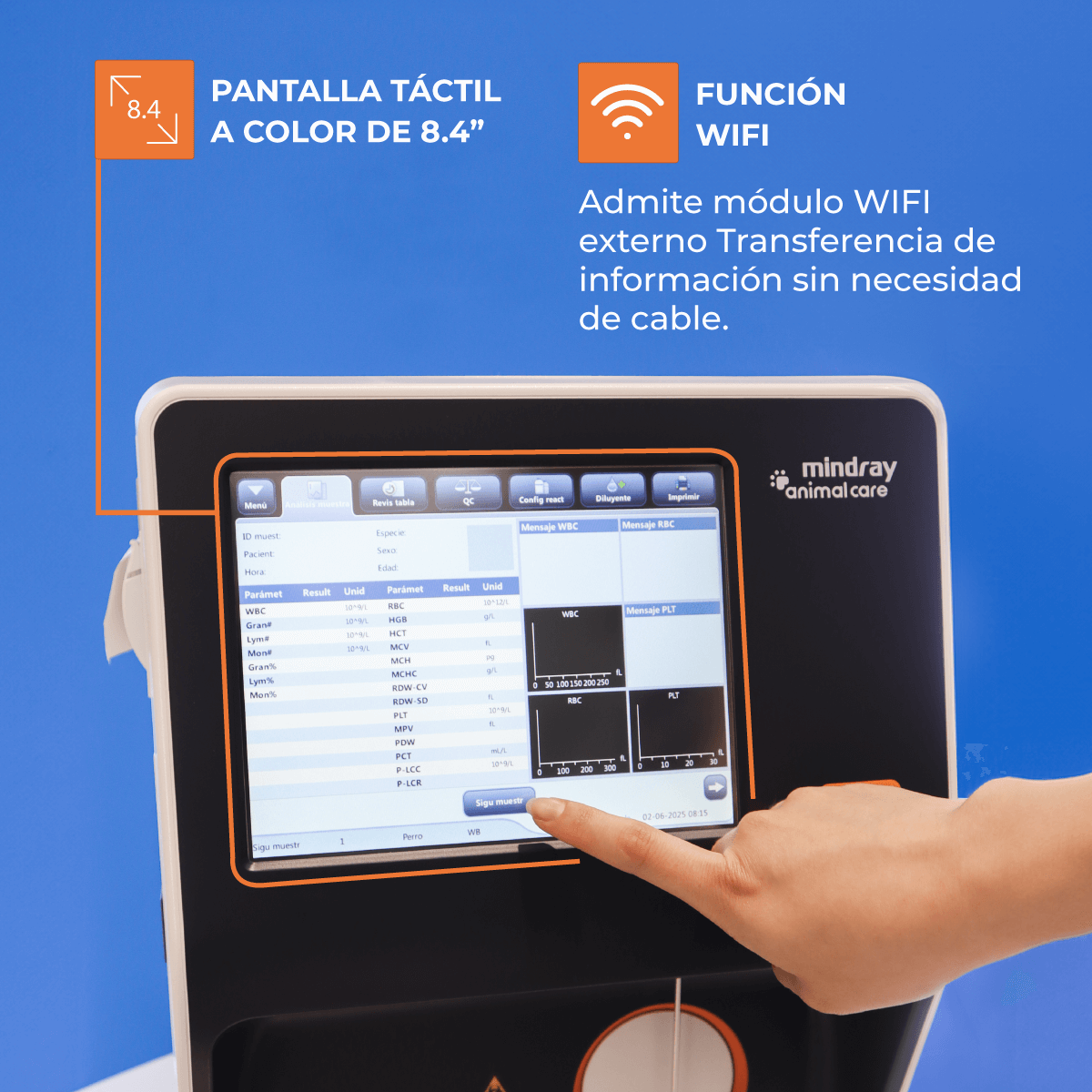 Analizador de Hematología Veterinario BC-20VET Edición Naranja | Marca Mindray Animal Care