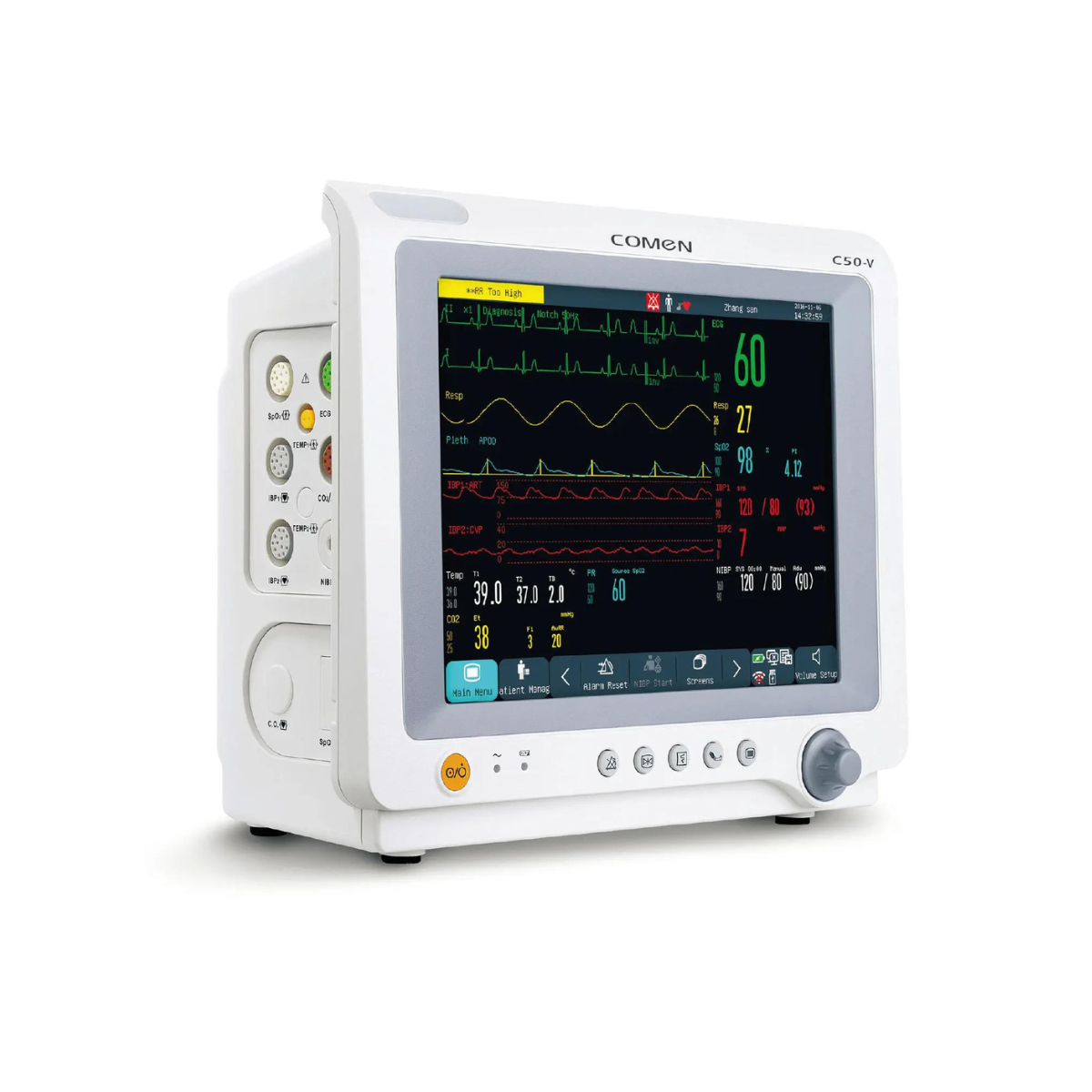 Monitor Veterinario Multiparámetros C50‑V, Pantalla Touch 10.4″ + Batería Interna | Marca COMEN