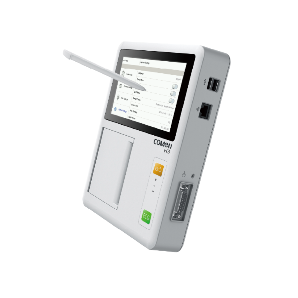 Monitor Veterinario H3‑V – ECG 3 Canales, Pantalla Táctil 6.2″, Batería Interna | Marca COMEN