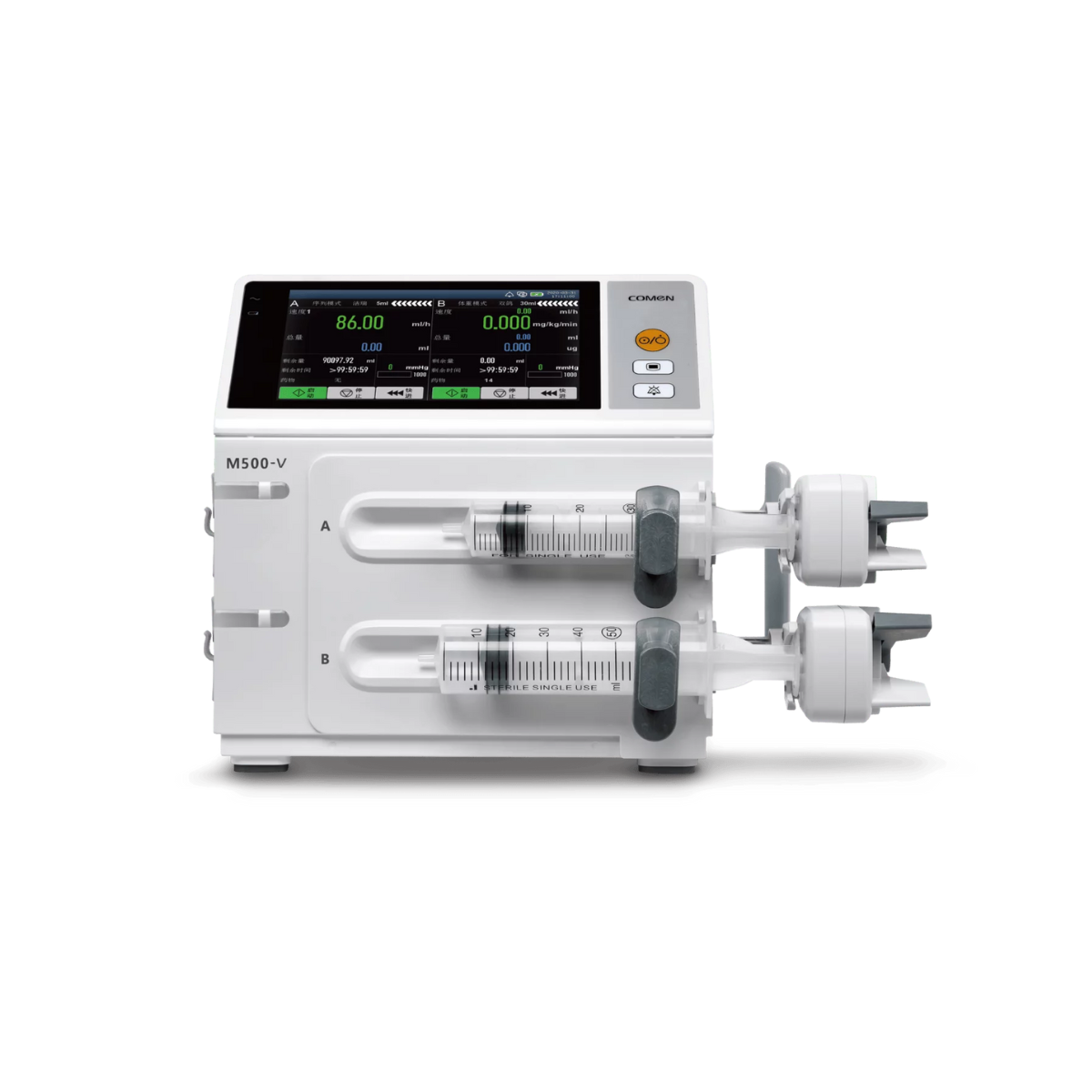 Bomba veterinaria doble canal con anti‑bolus y monitor de presión M500-V | Marca COMEN