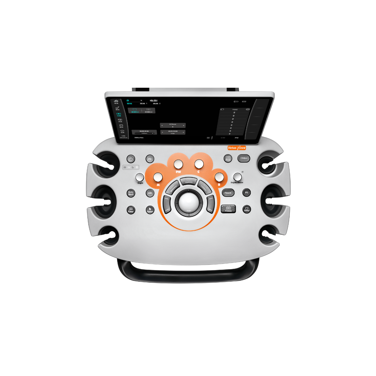 Kit de Ultrasonido Veterinario de Gabinete VETUSNOVAML + Transductor Microconvexo + Transductor Líneal Edición Naranja | Mindray Animal Care