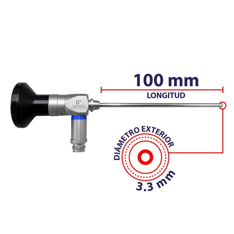 Lente Long 60 mm para laparoscopia – diámetro 2.7 mm, vision óptima | Marca Xignal