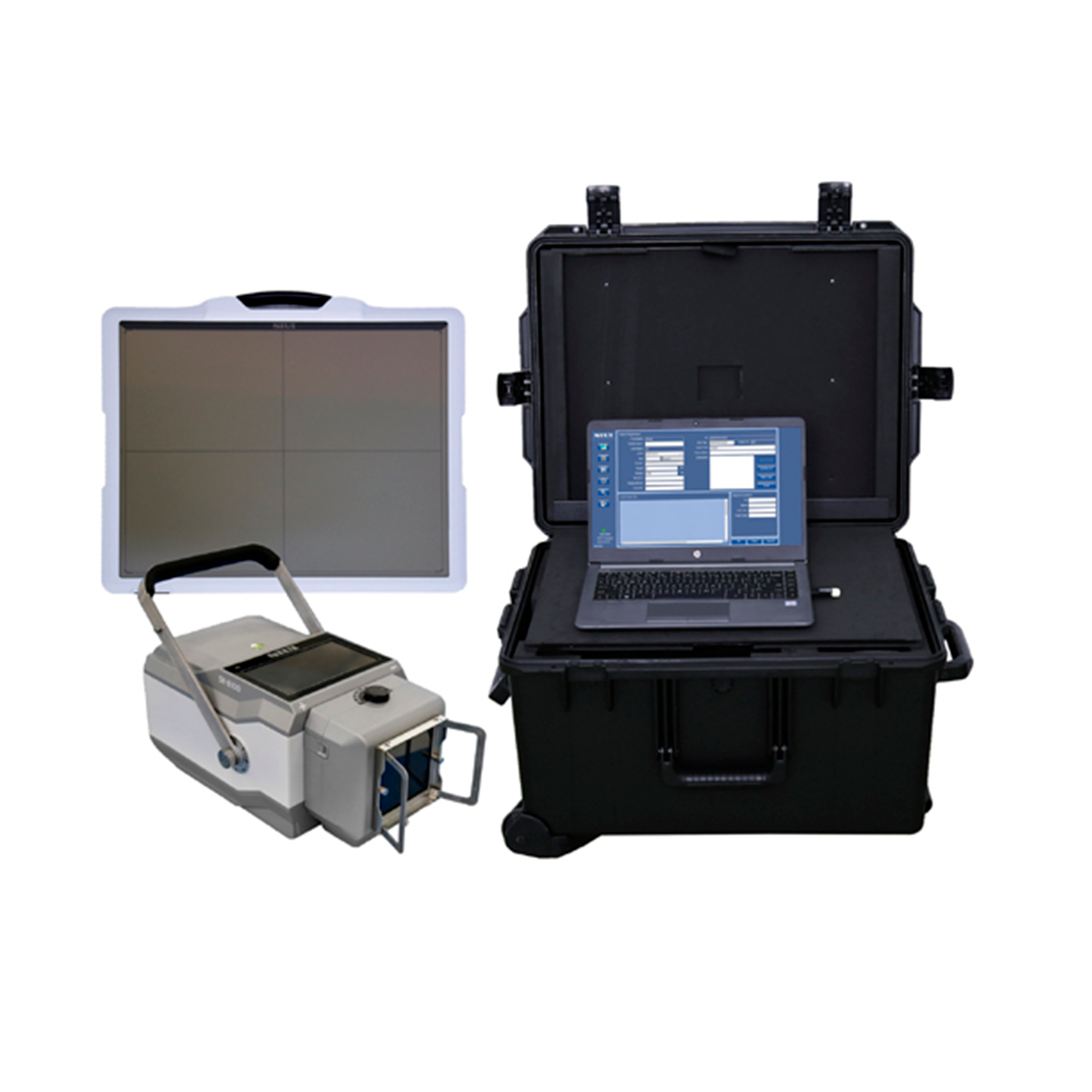 Equipo de rayos X con pantalla táctil para radiografía portátil | Marca SIUI