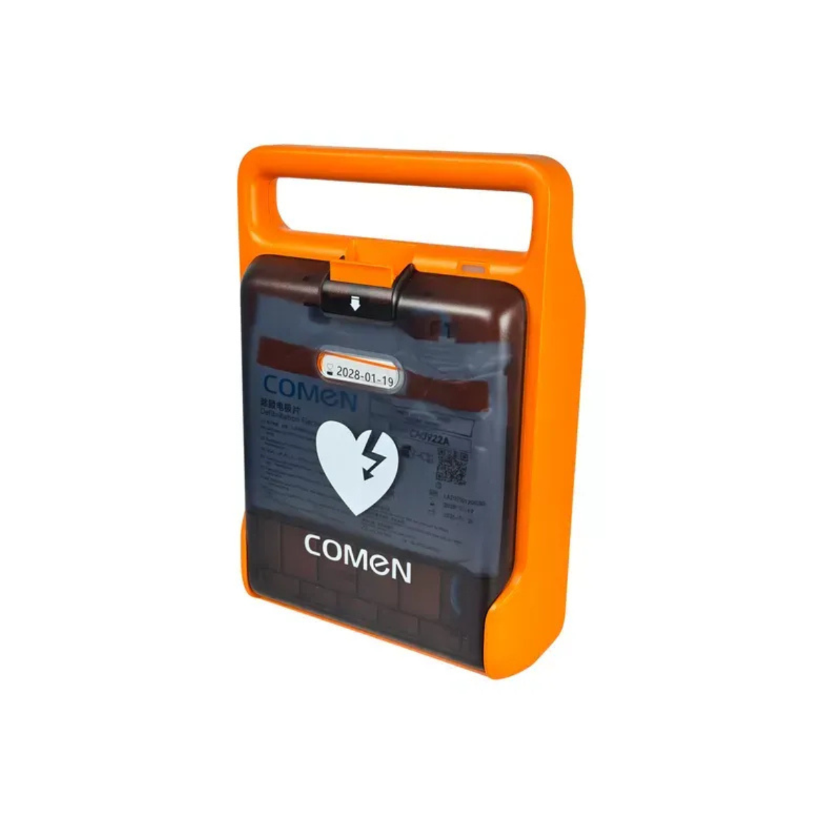 Desfibrilador Externo F1 – AED compacto, pantalla HD 7″, batería 4200 mAh, múltiples idiomas | Marca COMEN