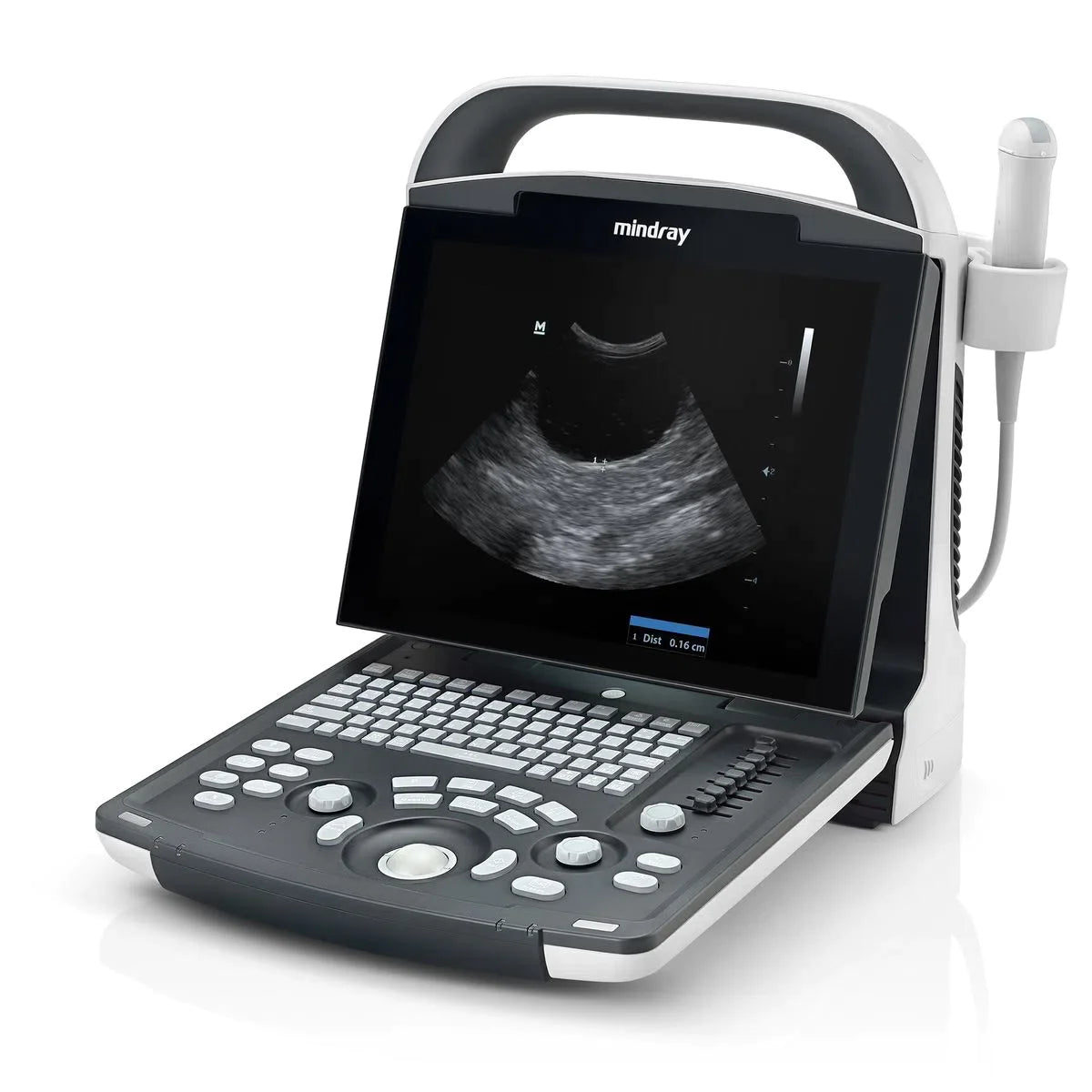 Equipo de ultrasonido DP10-VB para uso veterinario con puerto dual para transductor pantalla LCD  teclado iluminado y batería